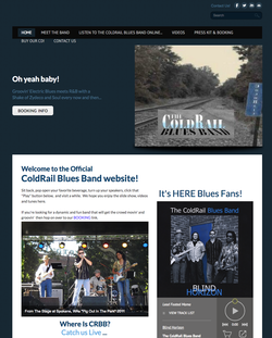 The ColdRail Blues Band official website snapshot